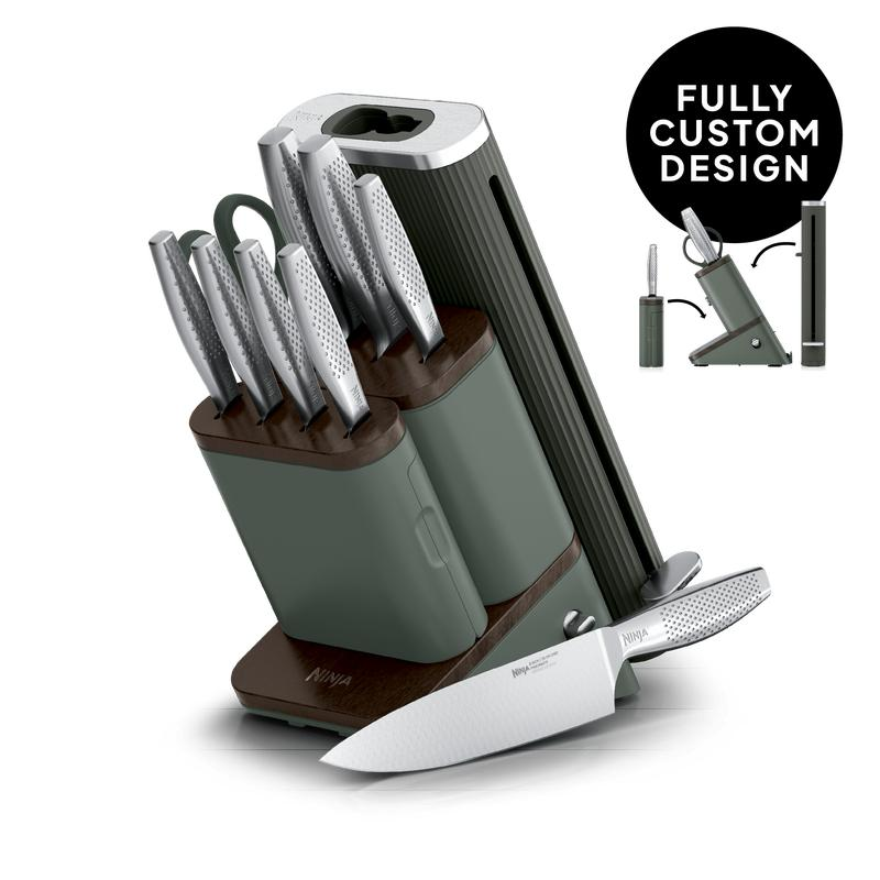 Ninja NeverDull Pro 11-Piece Premium Kitchen Knife Set & Steak Knives - WK62011