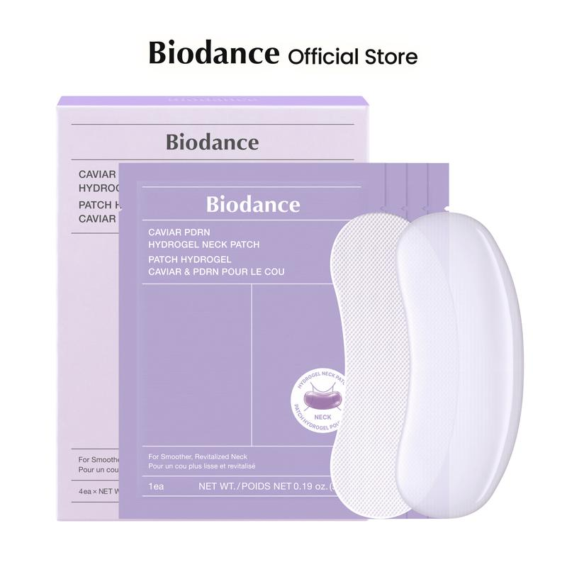 Biodance Hydrogel Neck Patch (4Ea) | Collagen & PDRN Neck Mask, Biodance Hydrogel Mask, Fine Lines, Firming, Hydrating & Smoothing, Intensive Neck Care for Sagging, Dry, Rough Skin, Plumping & Elasticity