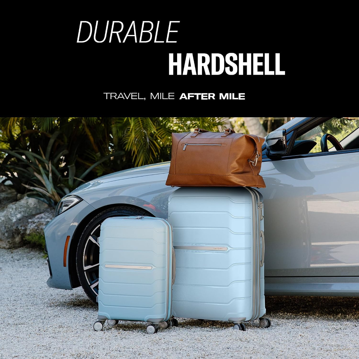 Freeform 2-Piece Luggage Set - Carry-On & Large Checked Luggage with Dual Spinner Wheels - Durable Polypropylene Hardshell - TSA Lock, Airline-Approved - Expandable Hard Shell