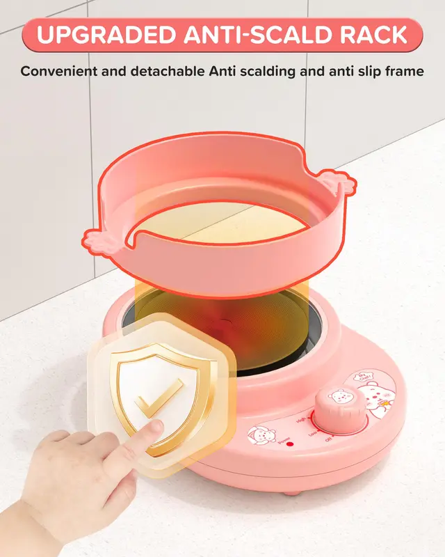 4-Color Kids Real Mini Cooking Set (Ages 8-12) - Safe Montessori Kitchen Toy with Knife & Dishes | Halloween, Thanksgiving & Christmas Gift for Girls & Boys