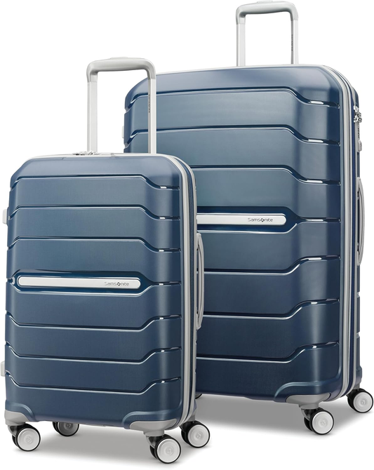 Freeform 2-Piece Luggage Set - Carry-On & Large Checked Luggage with Dual Spinner Wheels - Durable Polypropylene Hardshell - TSA Lock, Airline-Approved - Expandable Hard Shell