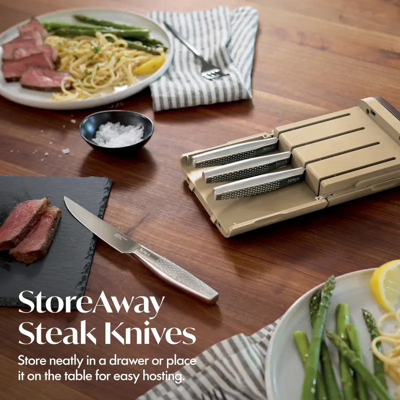 Ninja NeverDull Pro 11-Piece Premium Kitchen Knife Set & Steak Knives - WK62011