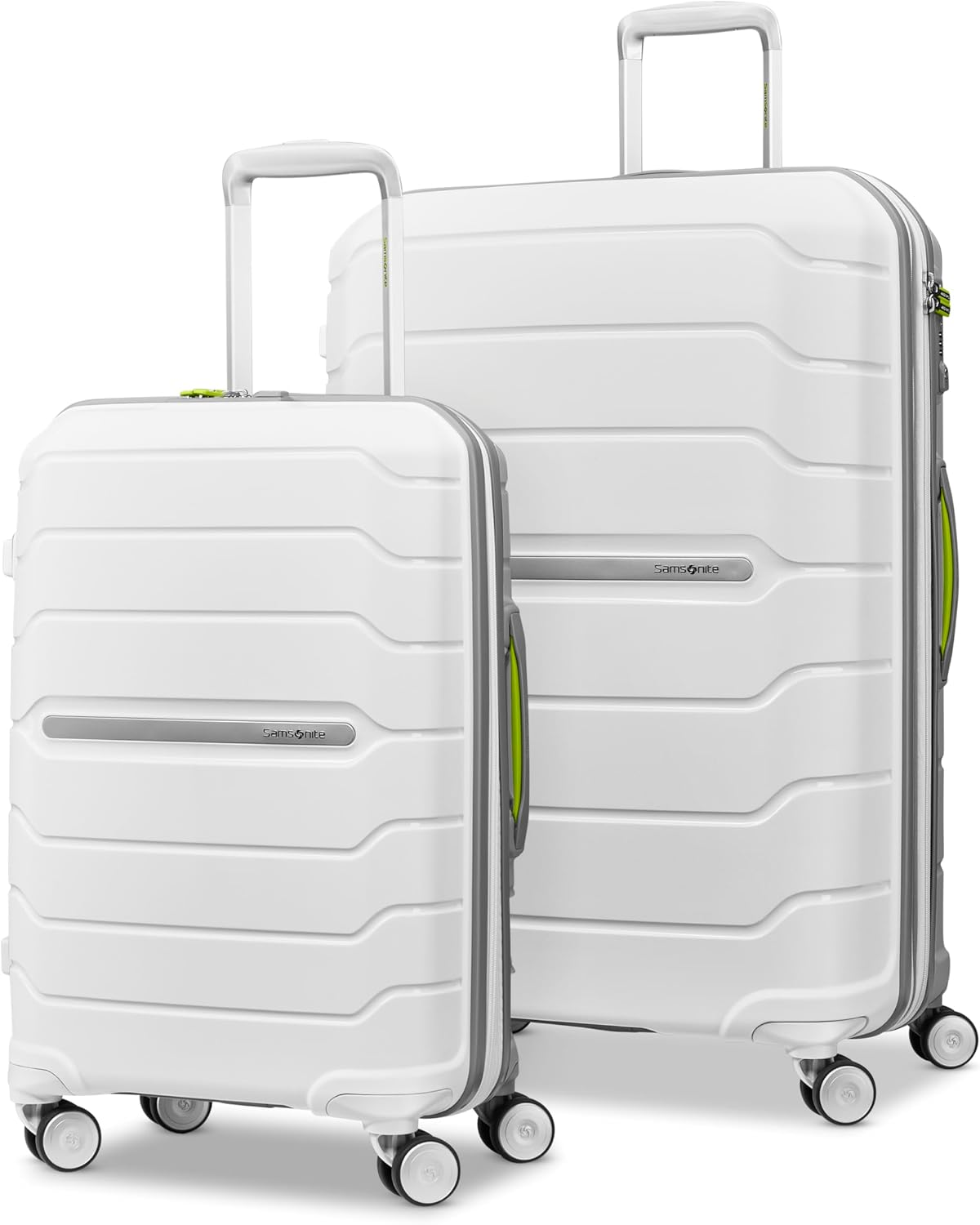 Freeform 2-Piece Luggage Set - Carry-On & Large Checked Luggage with Dual Spinner Wheels - Durable Polypropylene Hardshell - TSA Lock, Airline-Approved - Expandable Hard Shell