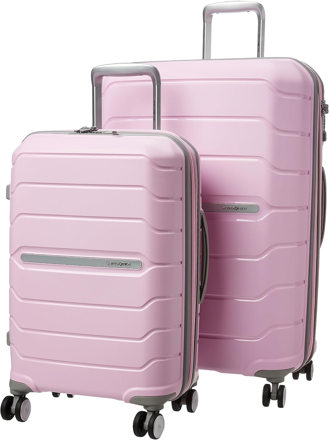 Freeform 2-Piece Luggage Set - Carry-On & Large Checked Luggage with Dual Spinner Wheels - Durable Polypropylene Hardshell - TSA Lock, Airline-Approved - Expandable Hard Shell