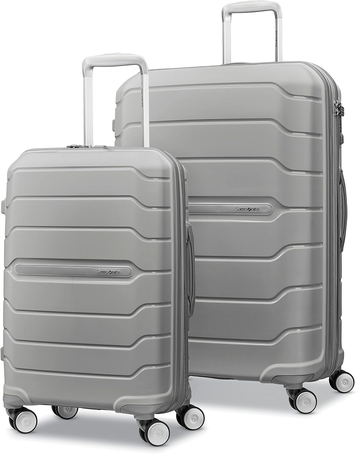 Freeform 2-Piece Luggage Set - Carry-On & Large Checked Luggage with Dual Spinner Wheels - Durable Polypropylene Hardshell - TSA Lock, Airline-Approved - Expandable Hard Shell