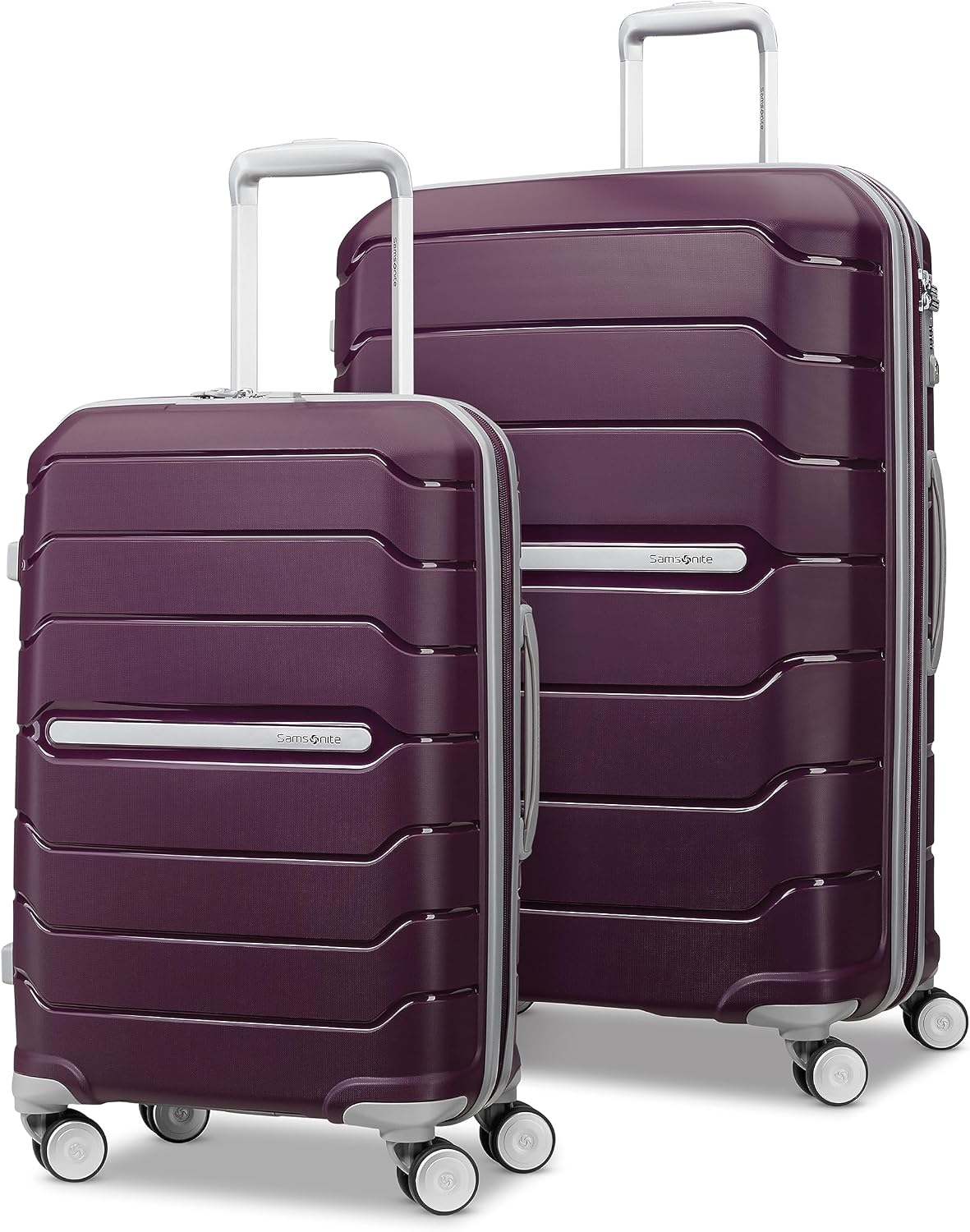 Freeform 2-Piece Luggage Set - Carry-On & Large Checked Luggage with Dual Spinner Wheels - Durable Polypropylene Hardshell - TSA Lock, Airline-Approved - Expandable Hard Shell