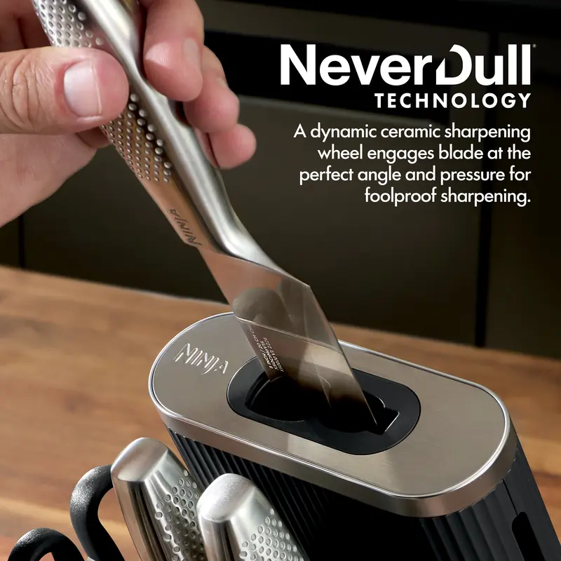 Ninja NeverDull Pro 11-Piece Premium Kitchen Knife Set & Steak Knives - WK62011